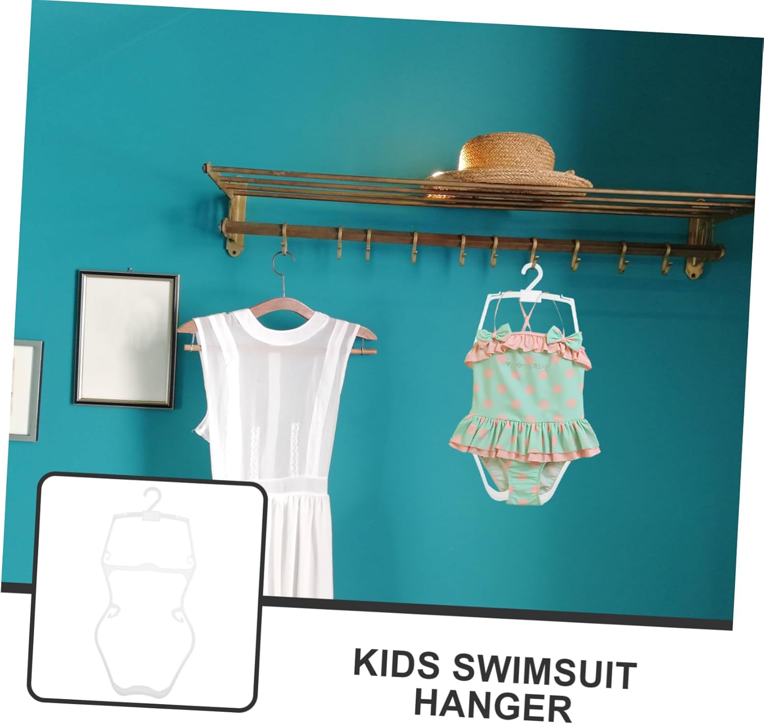 5pcs Boys and Girls Swimsuit Hanger Plastic Boy Girl Swimwear Hangers for Displaying Swimwear and Clothing Items