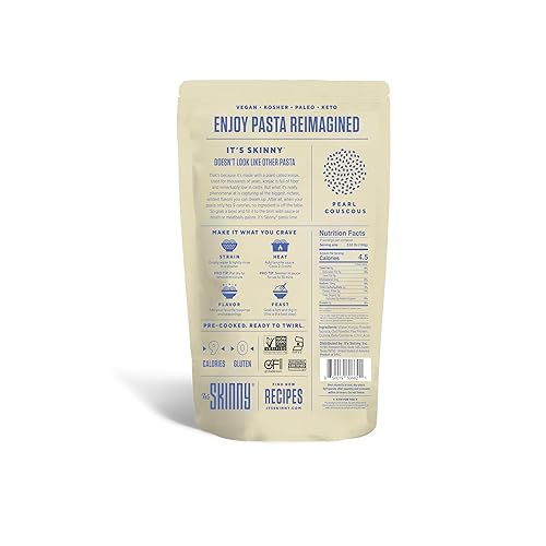 Miniatura 29 de Fetuccine- Pasta Konjac Saludable, Baja en Carbohidratos y Calorías, Completamente Cocida y Lista, Cetogénica, sin Gluten, Vegana y Paleo- 6 Pack