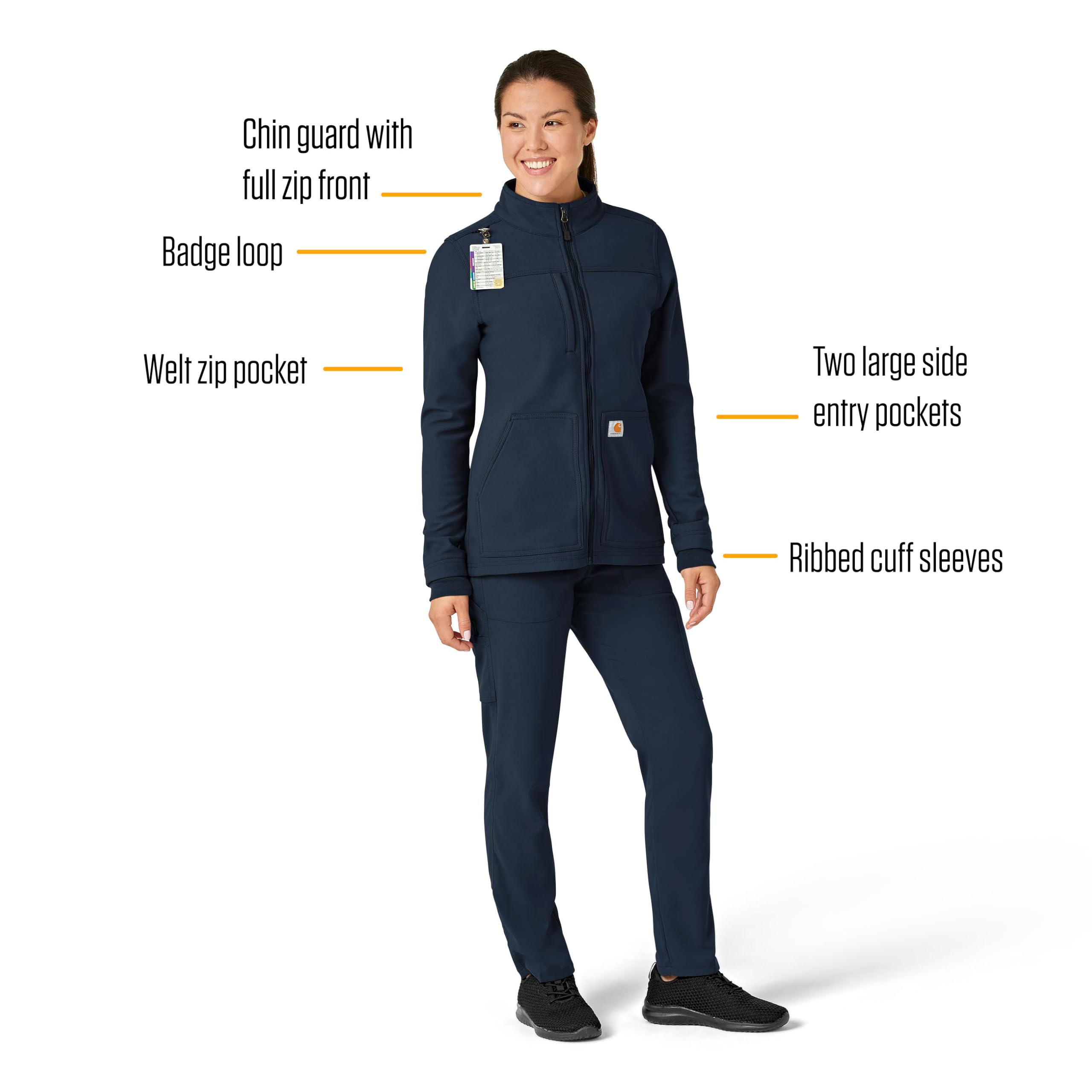 Carhartt Kurtka Kobiety Women's Carhartt Rugged Flex Modern Fit Fluid Resistant Bonded Fleece Jacket (1 w zestawie)