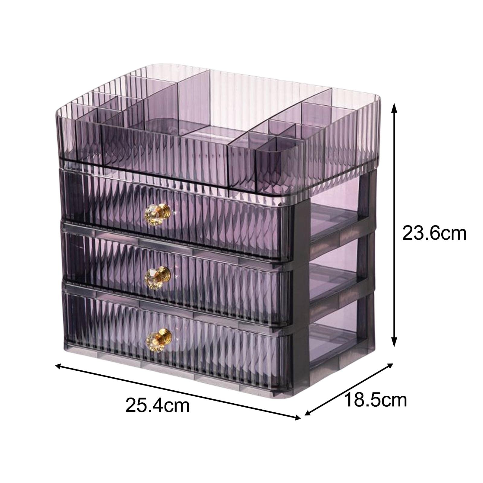 LOOM TREE® Makeup Cosmetic Organizer Cosmetic Display Lipstick Organizer for Desktop 4 Tier Violet | Household Supplies & Cleaning | Home Organization | Storage Boxes 2