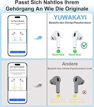 5 Pairs Replacement Eartips for AirPods Pro 3 (XXS/XS/S/M/L White)