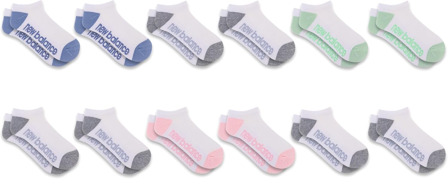 New Balance unisex-adults Performance Cushioned No Show Socks - 6 & 12 Pairs - Moisture Wicking - Image 5