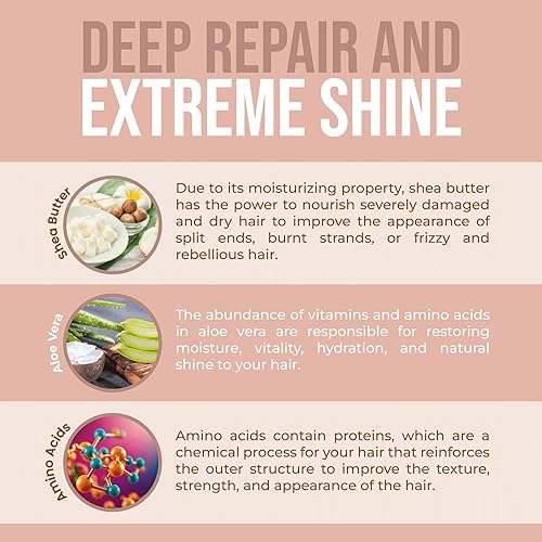 Miniatura 7 de COCO PARADISE Mascarilla capilar y masajeador de cabello para el crecimiento del cabello, mascarilla capilar para cabello dañado, acondicionador