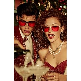 TIJN Sleep Glasses for 99.9% Blue Green Light Blocking for Women Men - Red Light Glasses for Computer Gaming - Dual AR Coating Lens - Screen Fatigue & UV Protection - Ideal Christmas Gift for Gamers