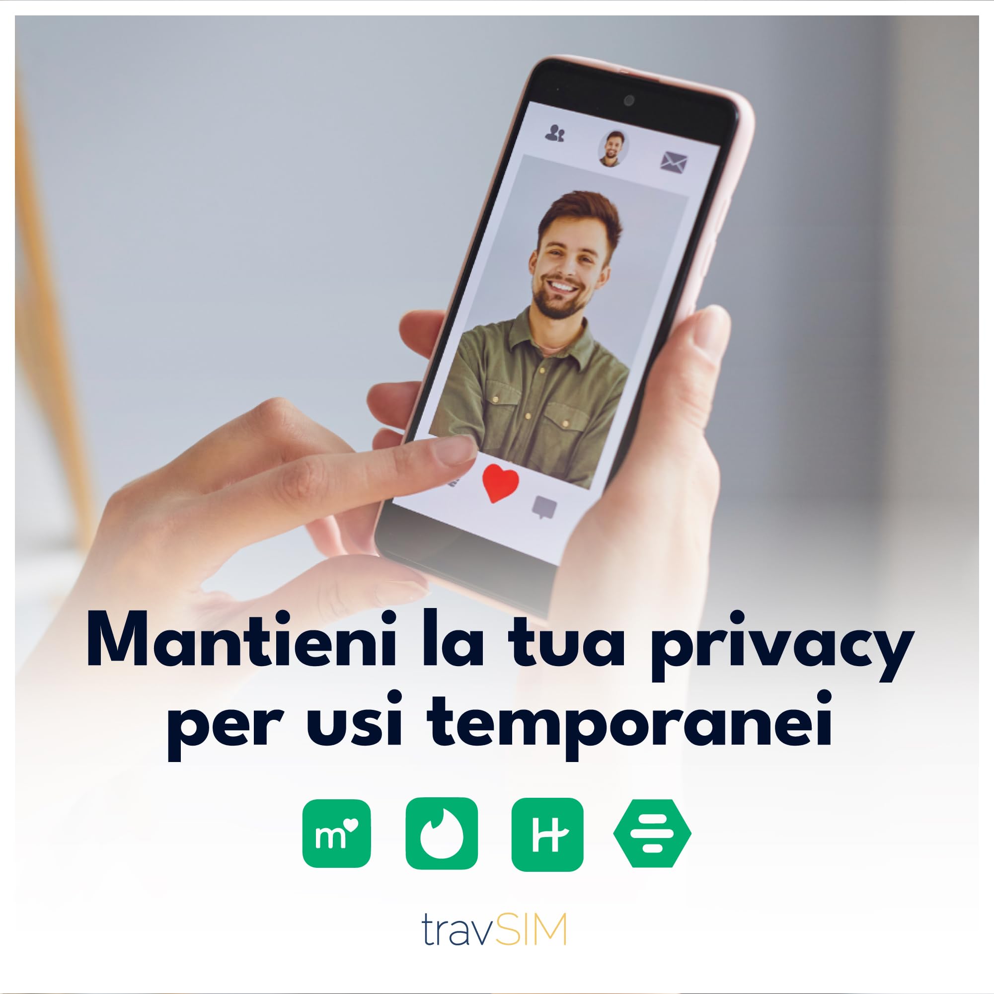 SIM Anonima già attiva | 6 GB - 30 giorni | Chiamate e SMS gratuiti + roaming gratuito in 27 paesi dell'UE | Effettua chiamate locali e internazionali e invia messaggi con le app VOIP | travSIM