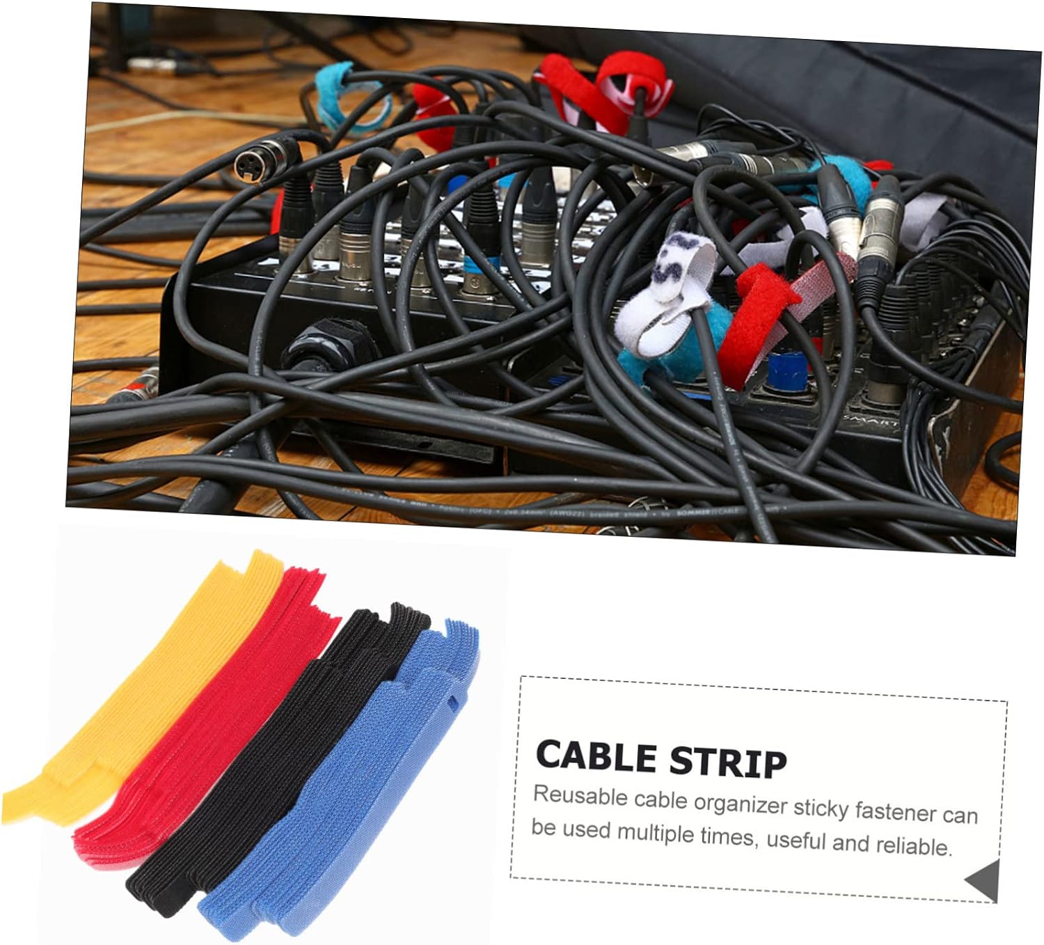 Hemoton 320pcs Adjustable Cable Ties Management Straps Cable Organizers for Electronics Reusable and Portable for Home Office and Travel