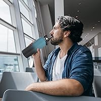 Vista 6 de Tapa de popote para botella de agua de boca ancha Hydroflask, tapa de popote flexible compatible con Hydro Flask de 12, 16, 18, 20, 32, 40, 64