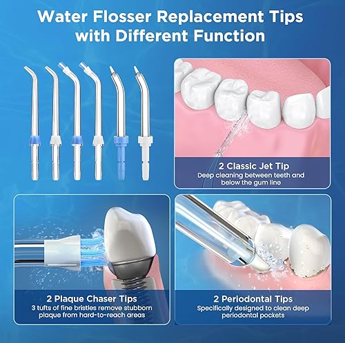 Miniatura 31 de Puntas de repuesto para irrigador dental Waterpik (6 puntas de ortodoncia)