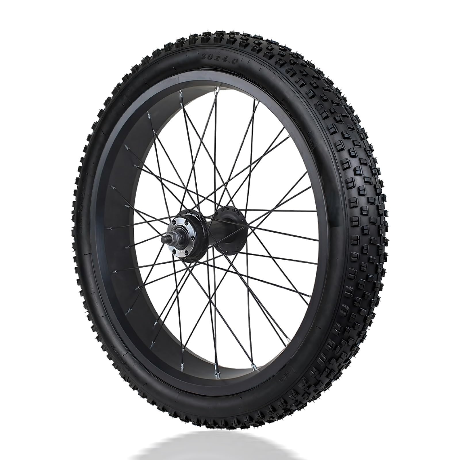 ZXGSXIOU 20/26in Snow Bike Front Rear Wheels With 4.0" Fat Tire Soild Axle 135mm/195mm Disc Brake 36H Hubs Beach Wheelset For 7-10s Rotary Freewheel 14G Spokes