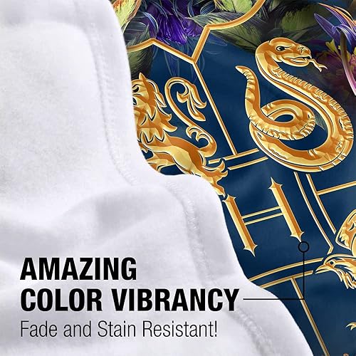 Miniatura 2 de Harry Potter - Manta ligera para bebé, 30 x 40 pulgadas, diseño floral multicolor de Hogwarts unisex para bebés, niñas y niños