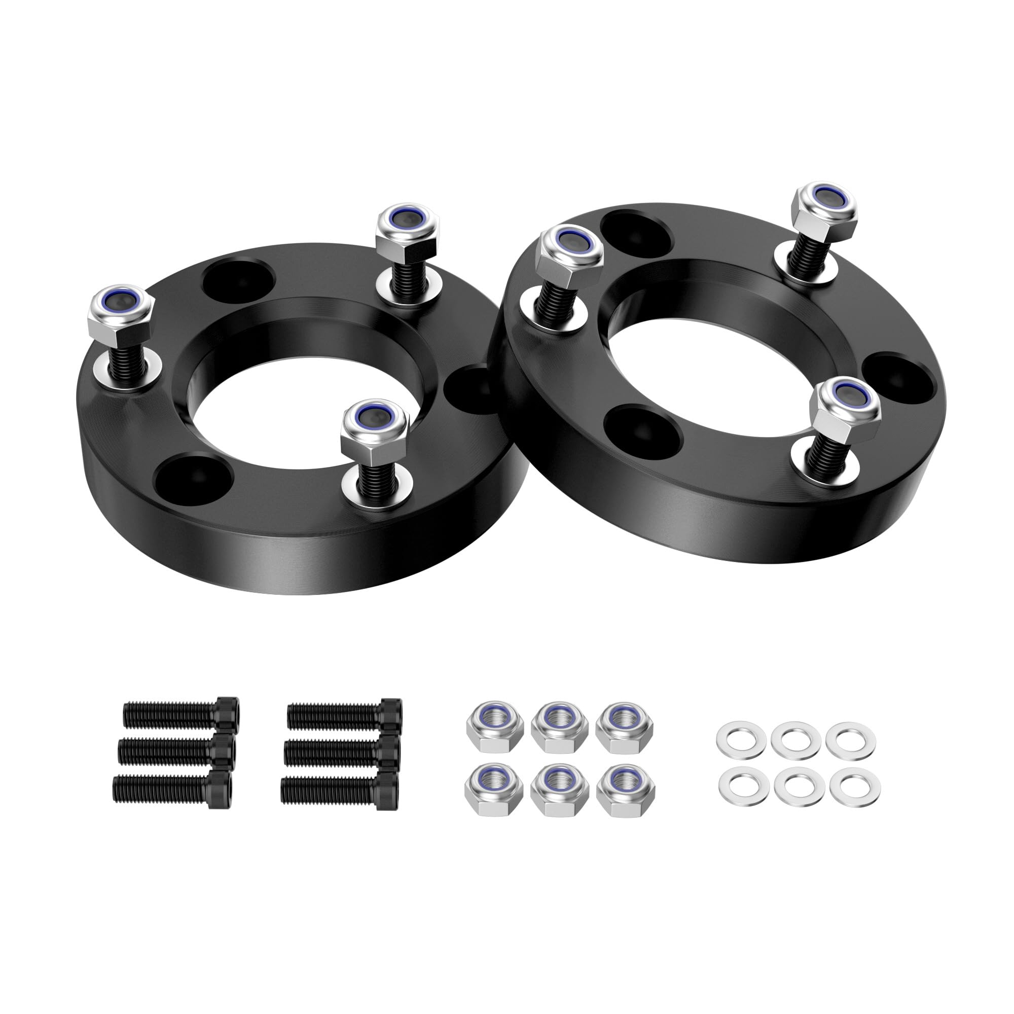 Richeer 1.5 inch Leveling Lift Kit Compatible with 2004-2026 F150 2WD 4WD, Leveling Lift Kit Fit for 2003-2018 Expedition, Forged Front Strut Spacers Raise the Front of your F150 by 1.5"