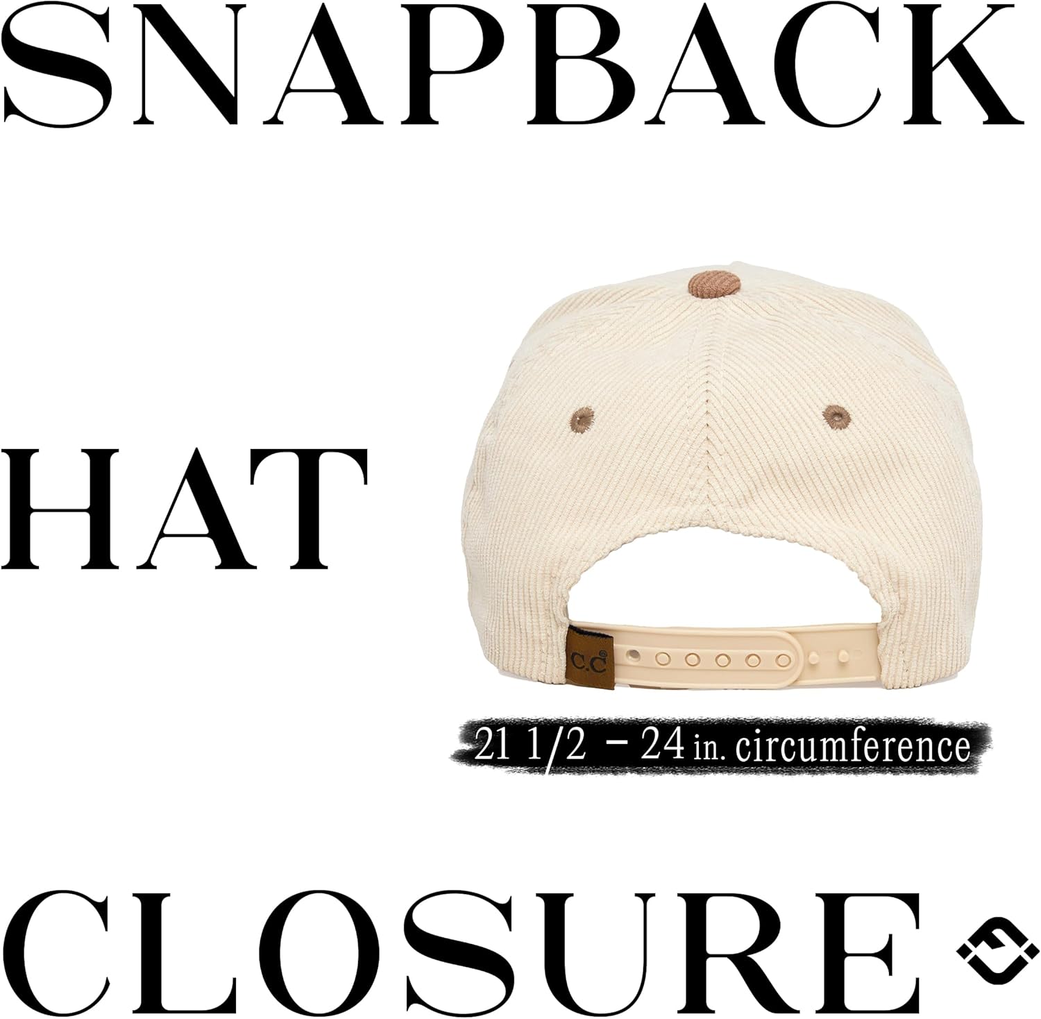 Funky Junque Corduroy Snapback Hat for Men and Women | Adjustable Baseball Cap for Casual, Travel, and Outdoor Wear - Image 6