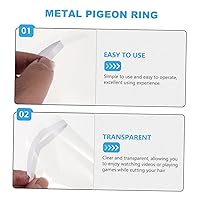 Vista 4 de BESTonZON 100 cubrebocas de peluquería para exteriores, visera facial, protector de ducha para salones de peluquería, protege los ojos