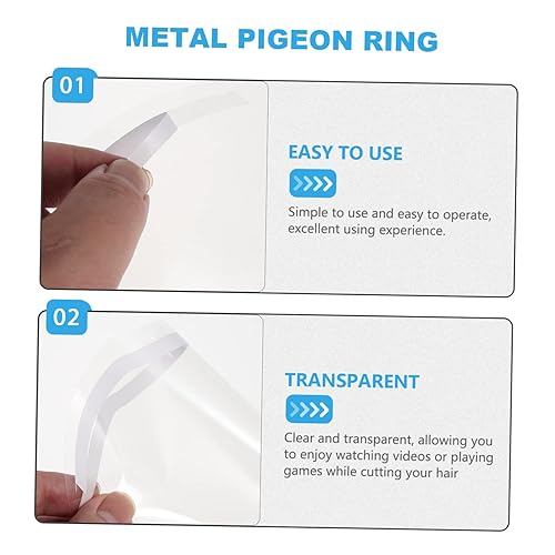 Miniatura 4 de BESTonZON 100 cubrebocas de peluquería para exteriores, visera facial, protector de ducha para salones de peluquería, protege los ojos de la