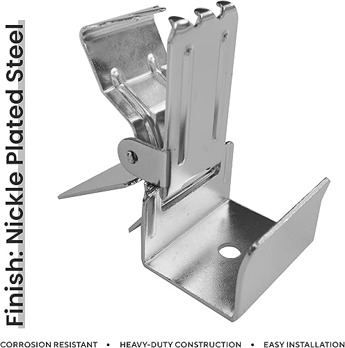 Miniatura 5 de ANDUSTRIAL - Clips grandes para alfombras de cocodrilo para mostrar alfombras pesadas en brazos y estantes de exhibición - Se adapta a barras