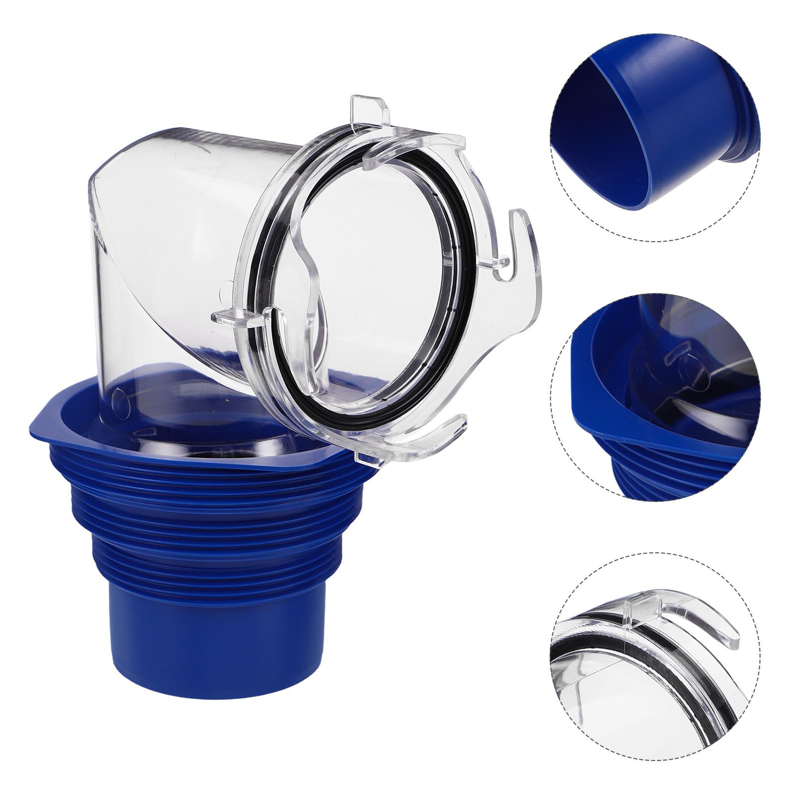 Raccord D'égout Coudé 90° en Plastique Transparent pour Camping-joint Étanche et Adaptateur Pivotant à 360° Drainage Lors de Longs Voyages