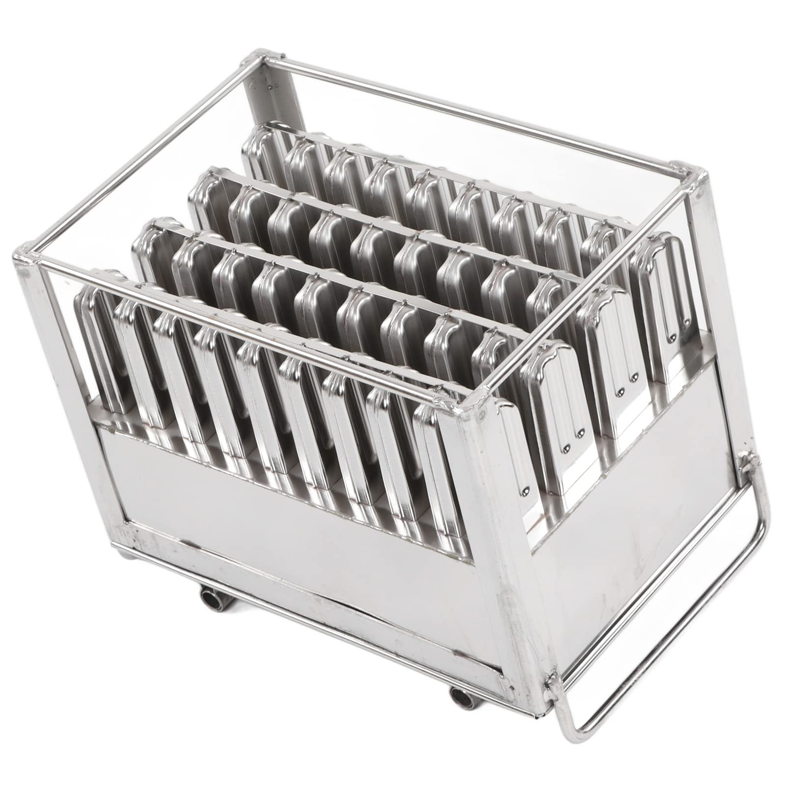 Stampo per Gelato in Acciaio Inossidabile 304 da 75 Ml a 6 cavità per Stampi per Ghiaccioli Fai-da-te Resistenti per Barrette di Gelato Alla Frutta con Ghiaccioli Fatti in Casa