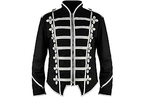 Black Parade Military Steampunk Drummer Jacket: An Ode to Gothic Elegance