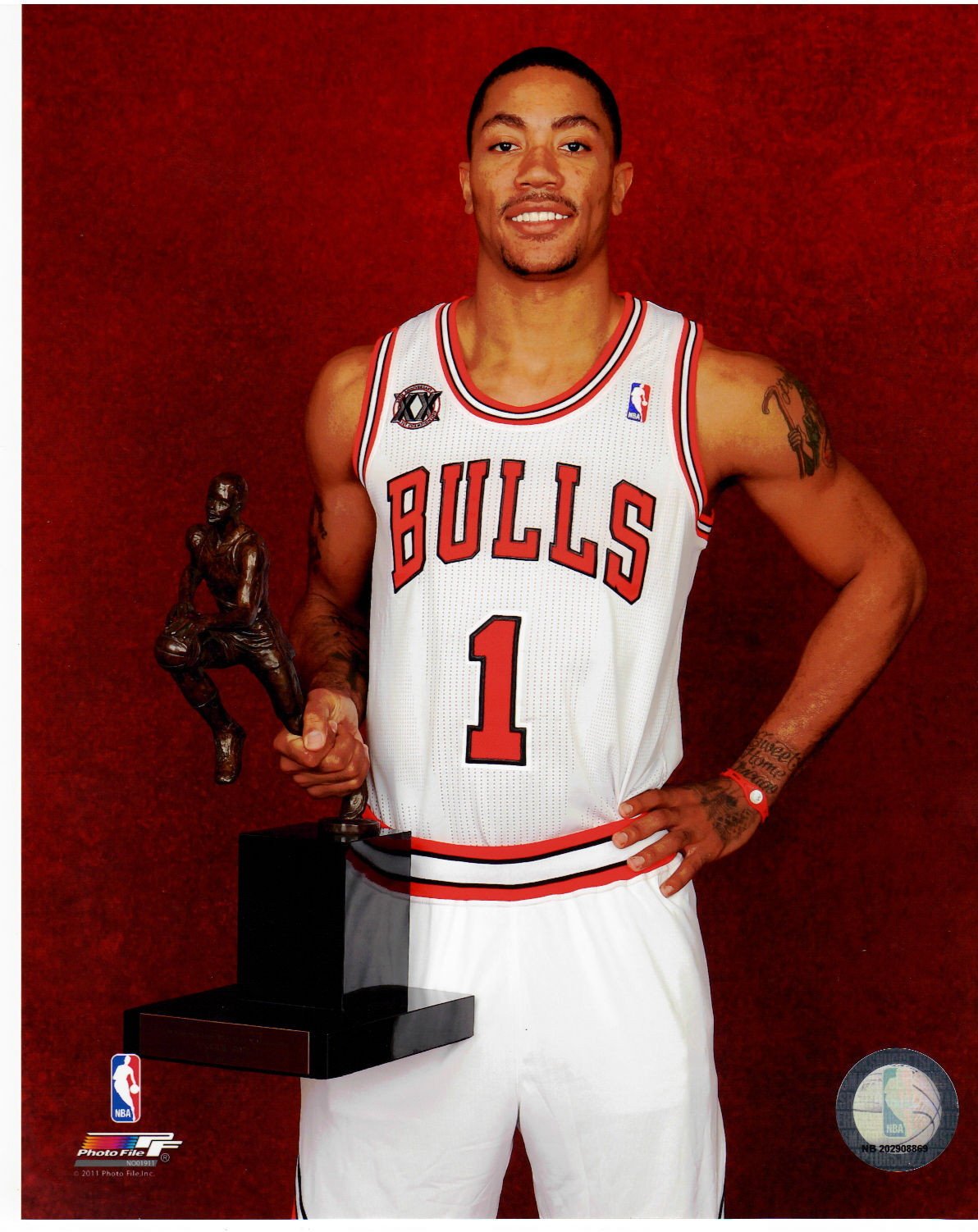 Portrait Derrick Rose Bulls Derrick Rose Chicago Bulls Unsigned