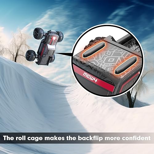 Miniatura 3 de MEW4 Coche RC sin escobillas de 116, camiones todoterreno RC 4X4, autos RC portátiles rápidos 26.1 mih para adultos, auto RC de alta velocidad,