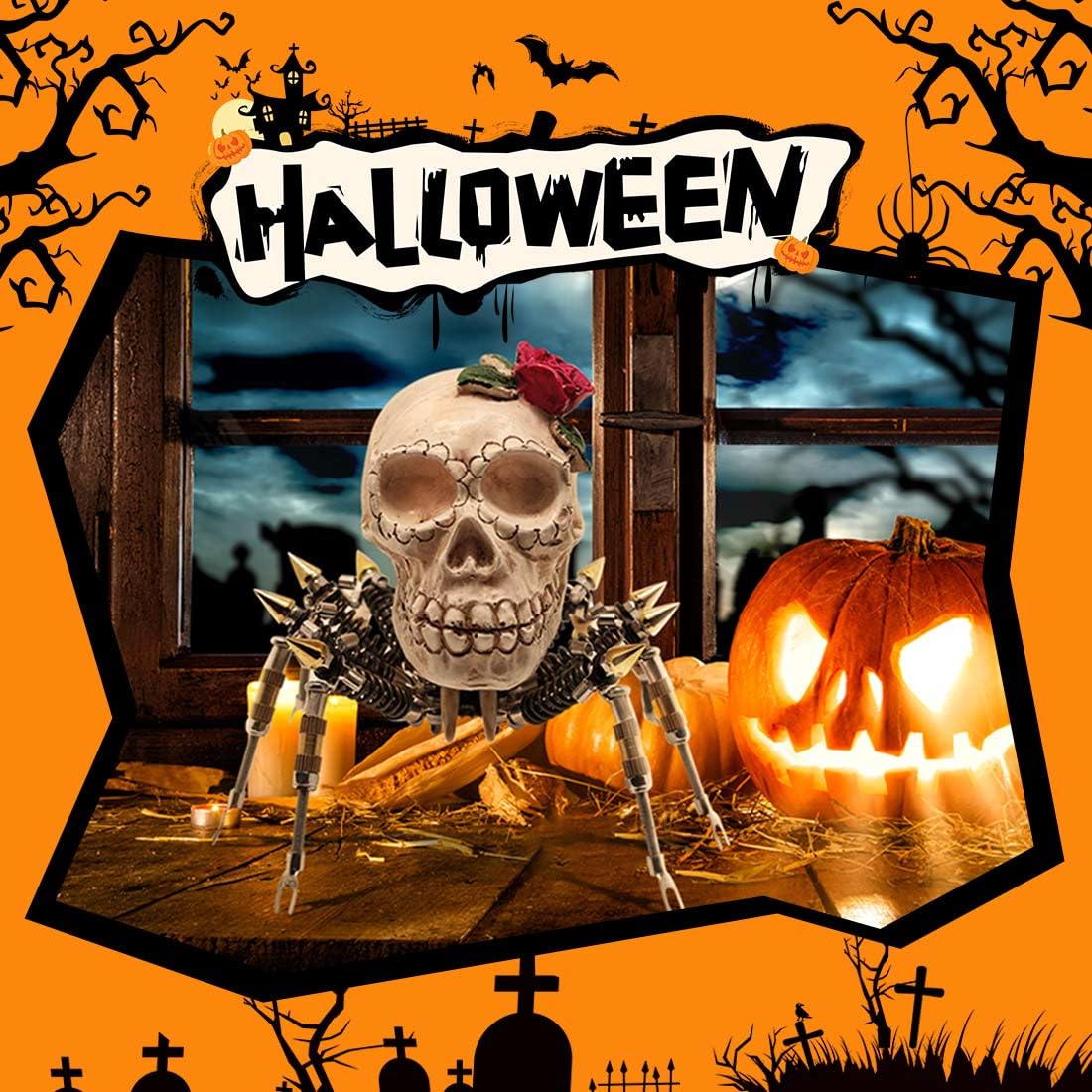 Puzzle 3D di Halloween con ragno in metallo, figura di Halloween creativa per tutta la famiglia, giocattolo decorativo di Halloween da montare (200 pezzi)
