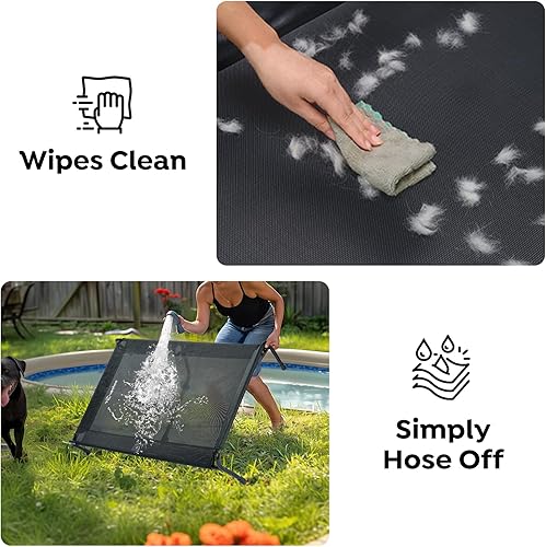 Miniatura 8 de Veehoo Cuna elevada original para perro, para exteriores, elevada, refrescante, XXL, CWC2417A