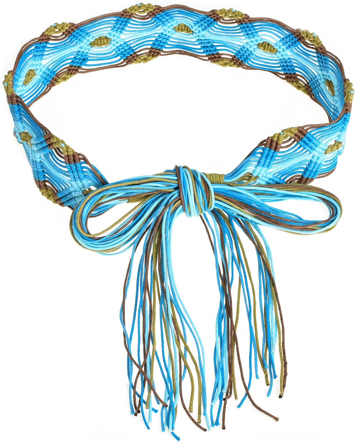 ILuvatar Women's Bohemian Style Rope Braid Waist Belt U33