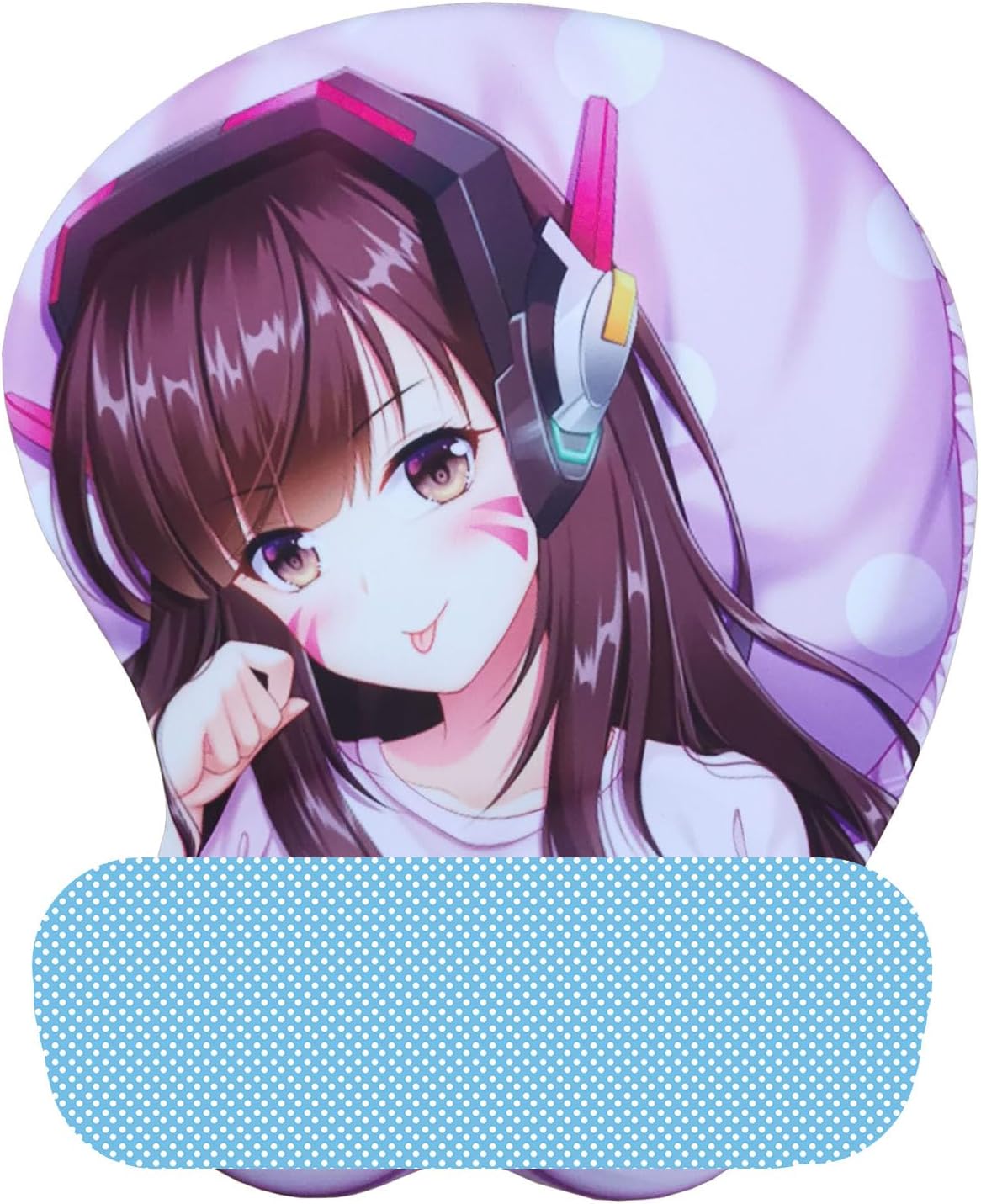 3D Anime Oppai Mouse Pad with Wrist Rest Support Gaming Desk Mouse Mat Cartoon Mousepad for Computer Gamer PC Accessories 2way Skin (Version 12)