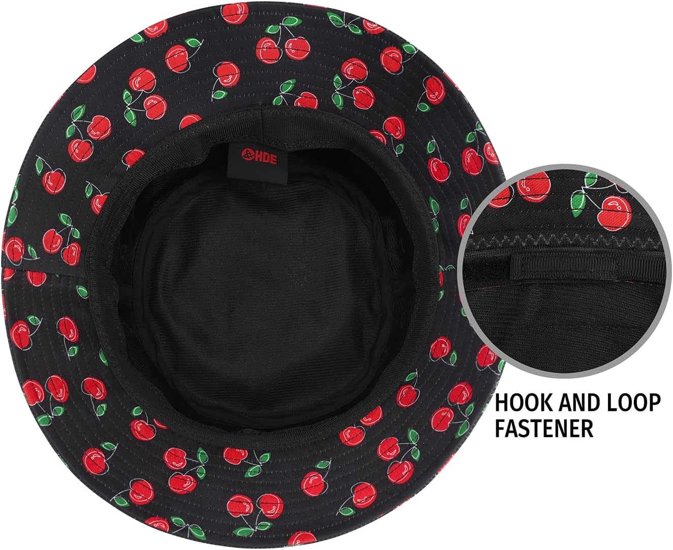 HDE Bucket Hat Unisex Print and Solid Beach Sun Hats Outdoor Packable Headwear - Image 4