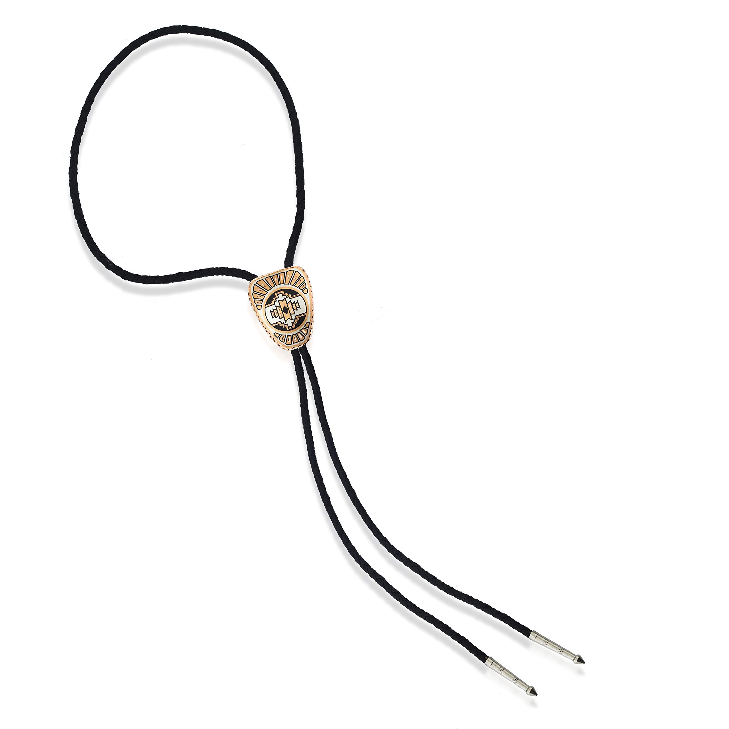 Handgemachte runde Bolo-Krawatten, Tierwelt-Kunst auf einer Bola-Krawatte, Cowboy-Krawatte für Männer, Western-Bolo-Krawatte-Schmuck