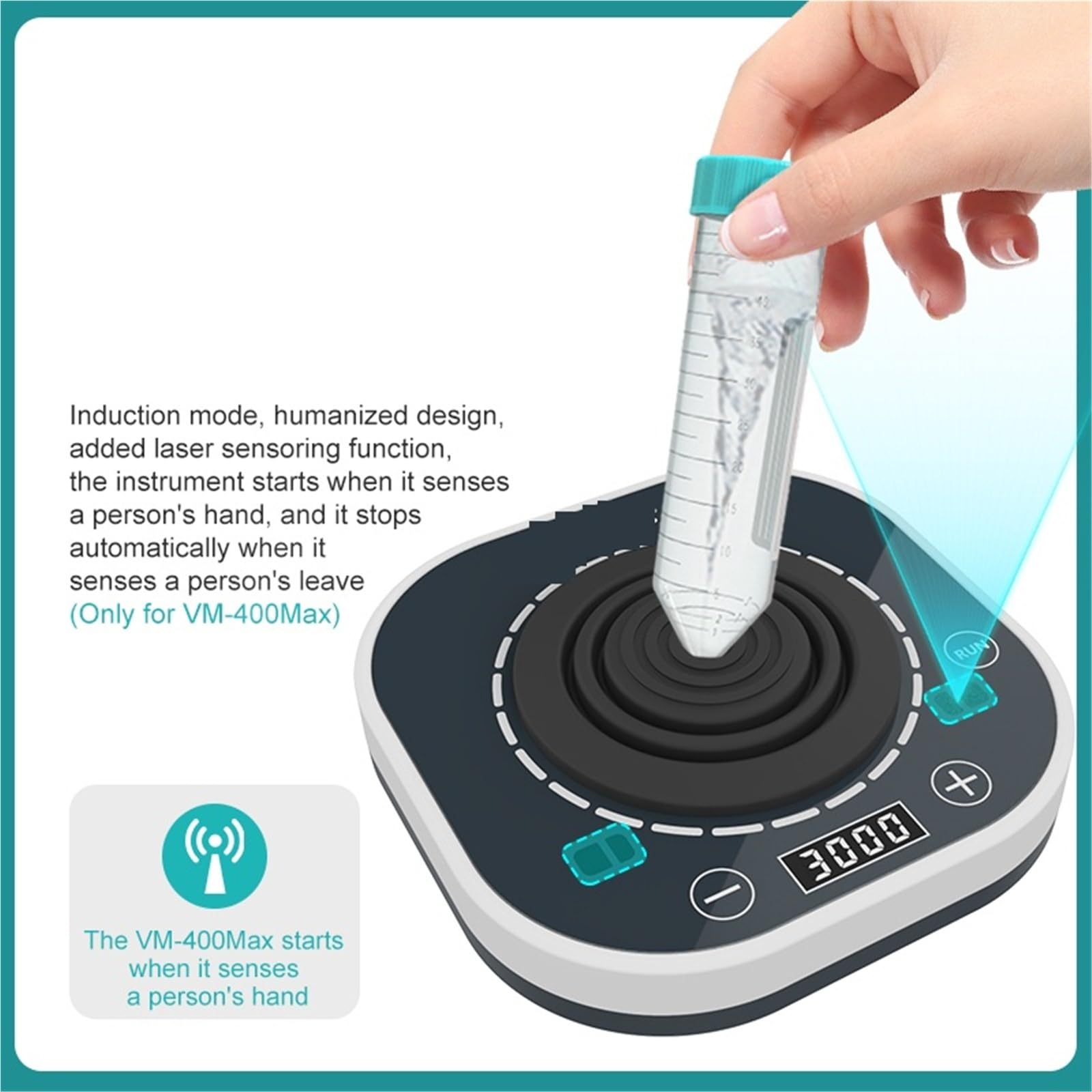 Centrífugo Mezclador de tinta líquida for tatuajes, pigmentos, esmaltes de uñas y otros productos de laboratorio, 3000 rpm, VM-400Max