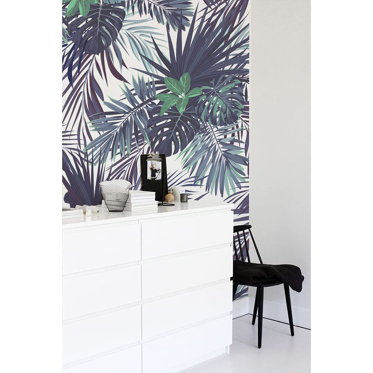 Fotomurale textil premium de hojas abstractas Coloray mural decorativo de alta resolución 250x250