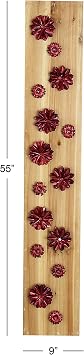 Deco 79 53388 Wall Decor, Copper, Light Brown