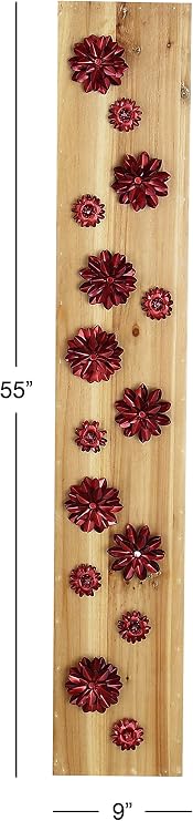 Deco 79 53388 Wall Decor, Copper, Light Brown