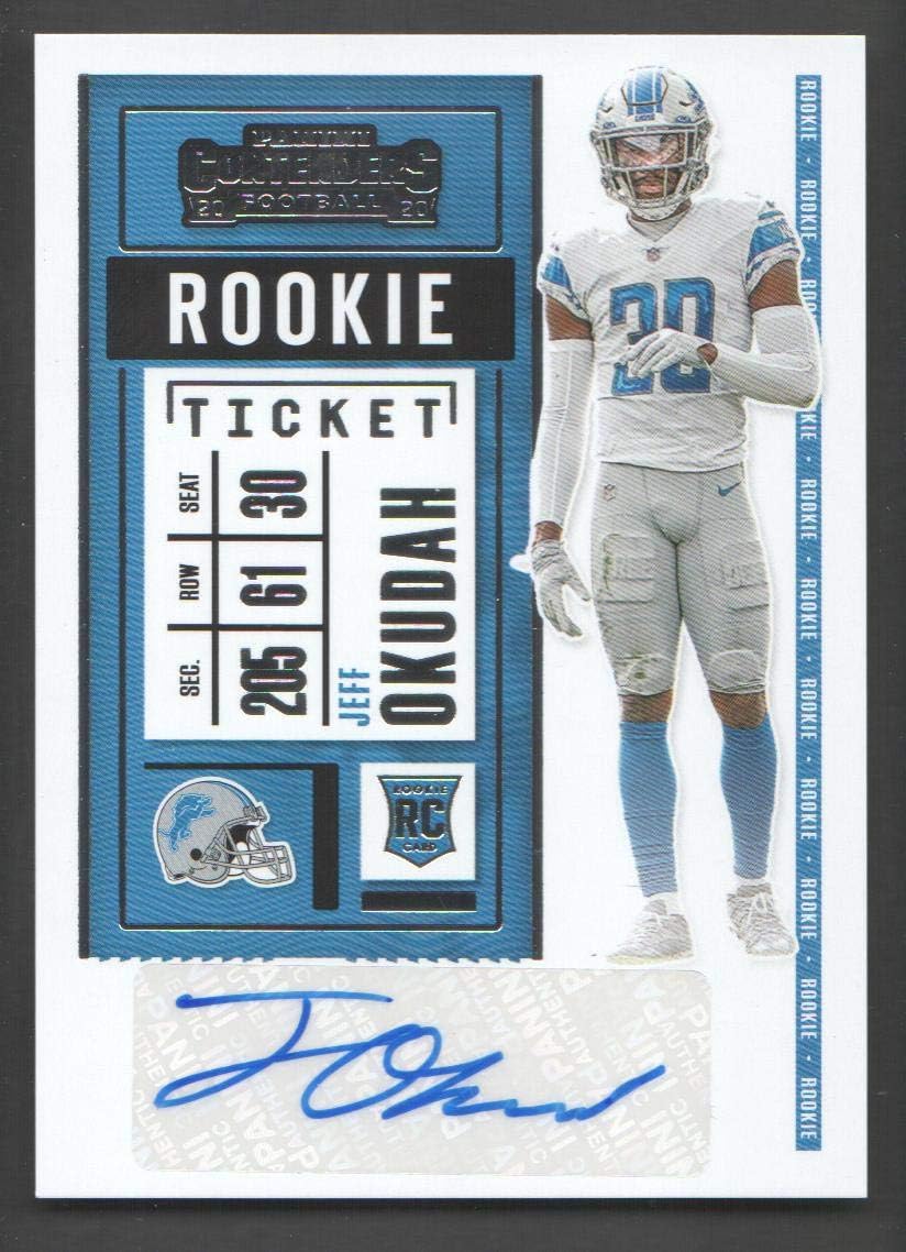 2020 Panini Contenders Football #143B Jeff Okudah SP AUTO
