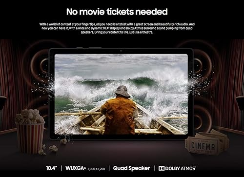 Miniatura 8 de Samsung Galaxy Tab A7 10.4 pulgadas (2020, WiFi + celular) 32GB 4G LTE Tablet y teléfono (realiza llamadas) GSM desbloqueado, modelo internacional