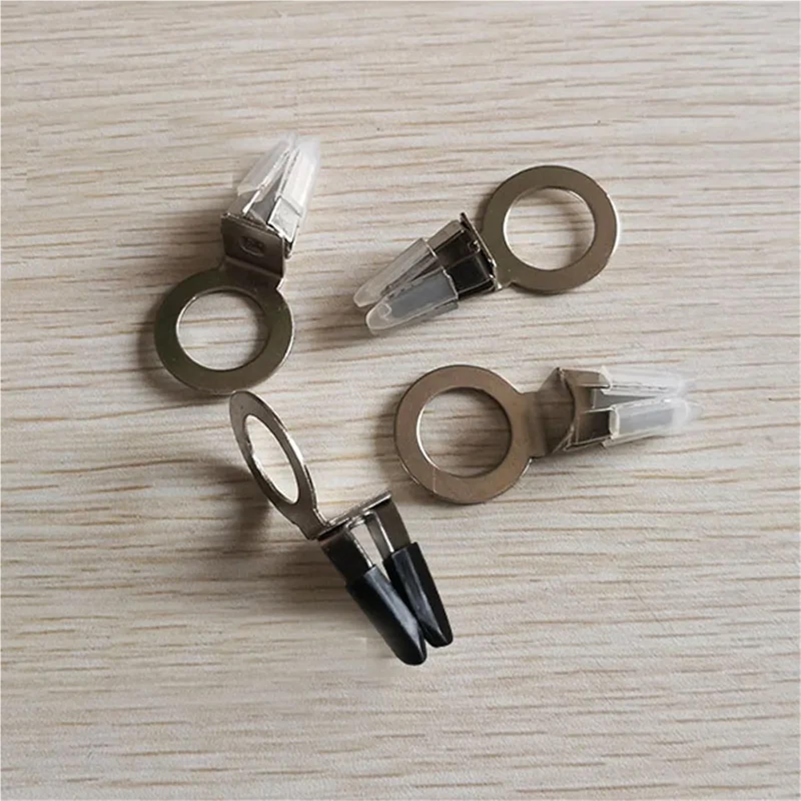 Clip per bocchetta dell'aria dell'auto, 50 pezzi, clip per profumo, in acciaio inox, bianco, per prese d'aria e profumo, colore: bianco