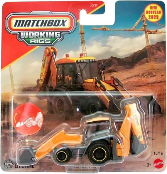 Amazon.com: Matchbox Working Rigs MBX Backhoe [Yellow] 10/16, New for ...