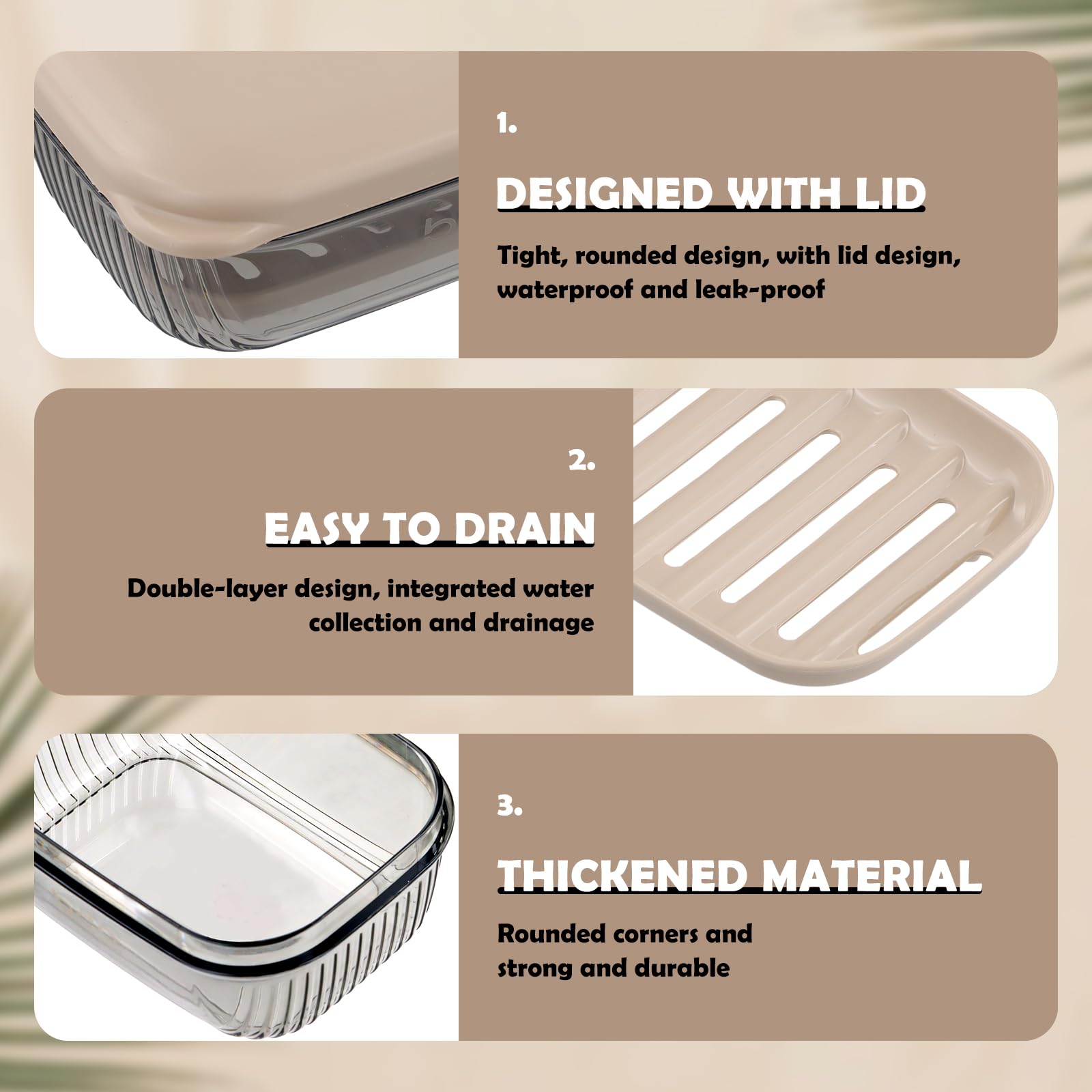 Boite A Savon Voyage 2pièces, Porte Savon Voyage Boite à Savon Boîte à