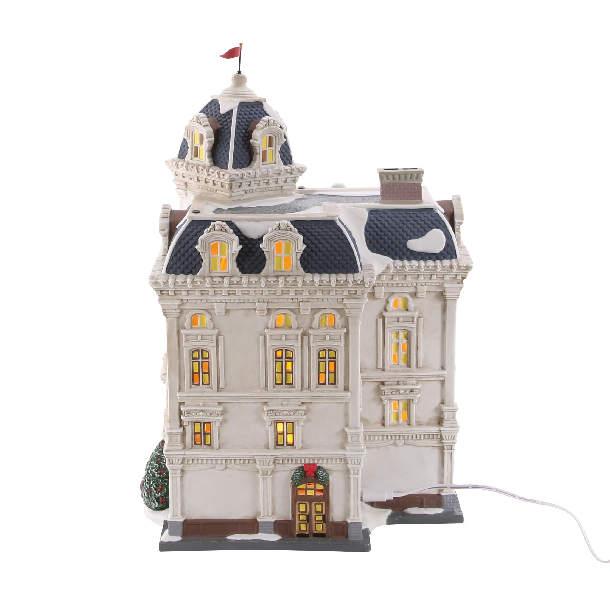 Department 56 Christmas in The City Village The Wescot Bâtiment Lumineux Multicolore 32,5 cm