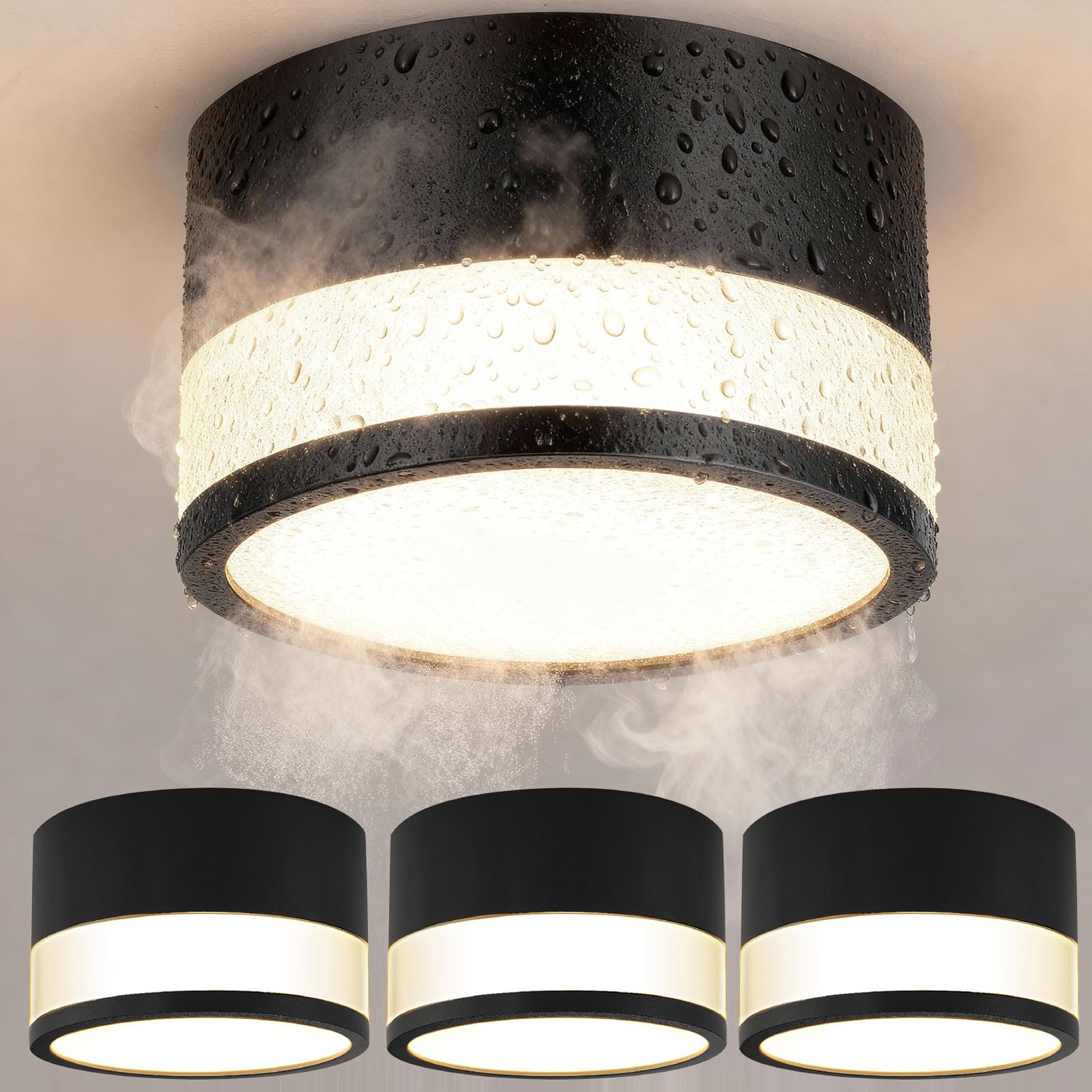 ZIZZLER IP44 Wasserdichte Aufbauspot Weiß für Bad Küchen