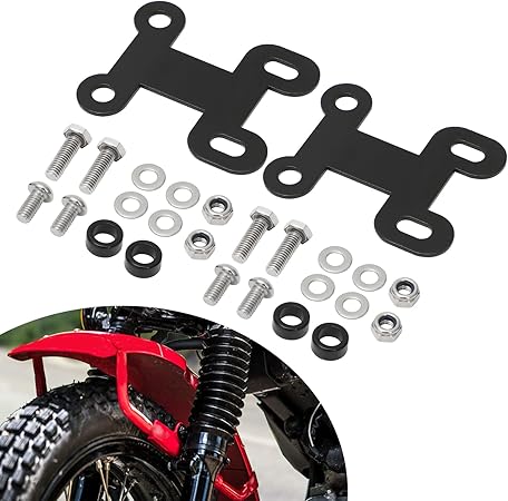 Amazon Alpha Rider フロントフェンダーリフトブラケット ホンダct125トレイル125ハンターカブ 21 22に適用 2個セット 45 55mm 調整可能 フロントフェンダーアップステー オートバイク 車 バイク 車 バイク