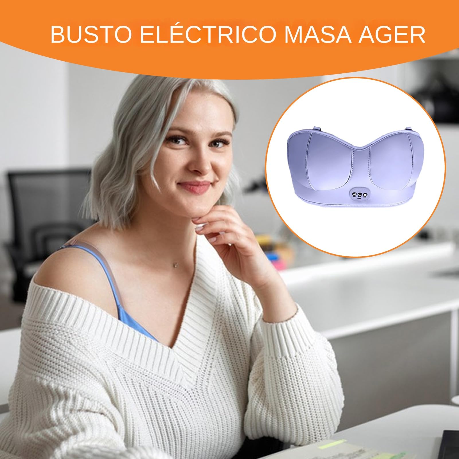 Masajeador De Pecho Con Calor,Herramienta De Masaje Recargable Para Senos | Masajeador Mamario Recargable Con Calor Eléctrico Para Viajes, Hogar, Postparto Y Cuidados Diarios