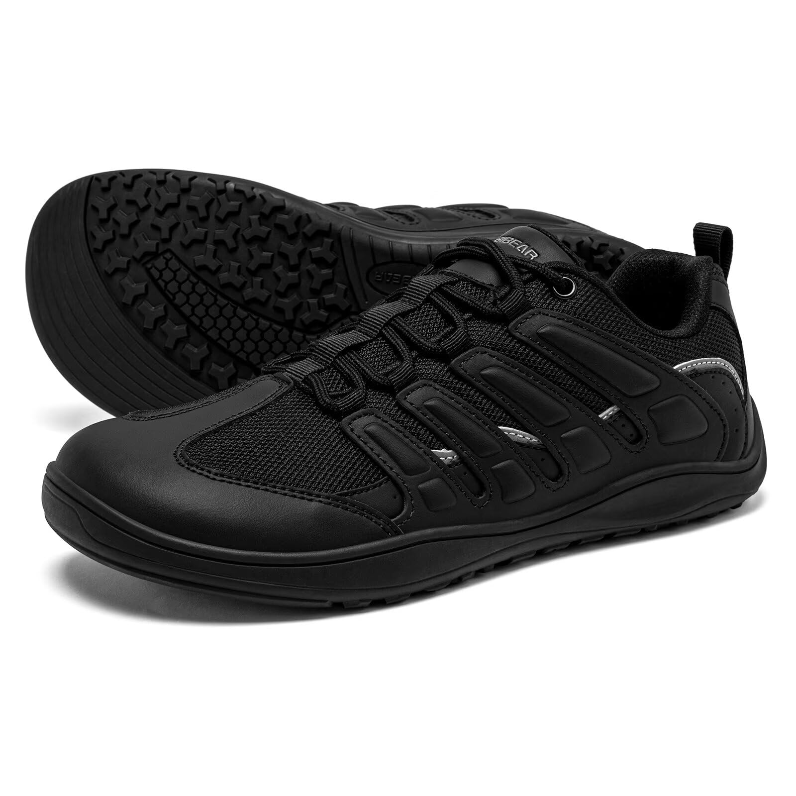 HOBIBEAR Unisex Breite Barfuss Schuhe Damen Herren Minimalistische Barfußschuhe Outdoor Trail Running Schuhe Leicht und Bequem