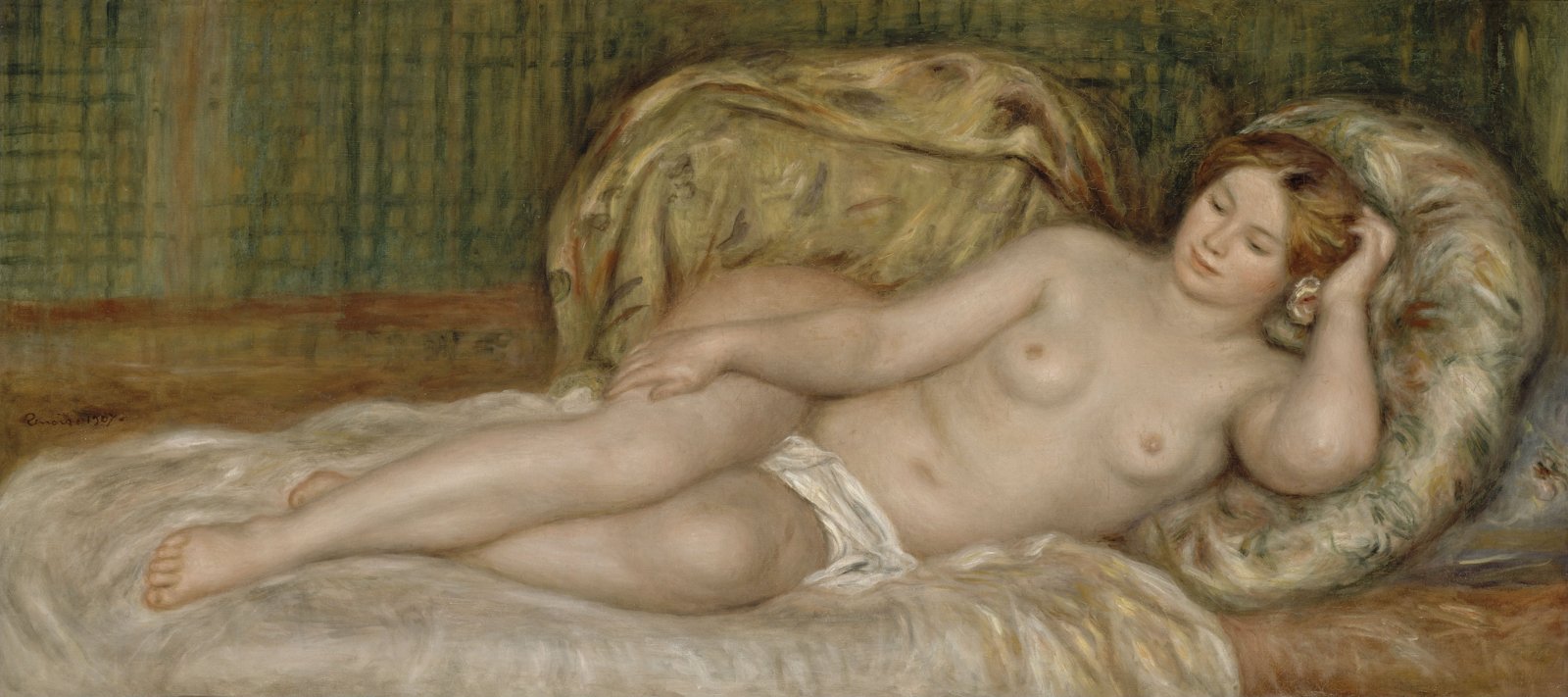 Auguste Renoir Large Nude peinture pour créer une ambiance salon chaleureuse