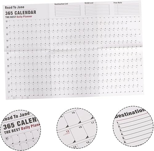 Miniatura 4 de MAGICLULU 3 Pcs 2021 English Schedule Annual Calendar 2021 Christmas Wall Calendar 2021 Annual Schedule Calentador Calendarios De Adviento Calendars