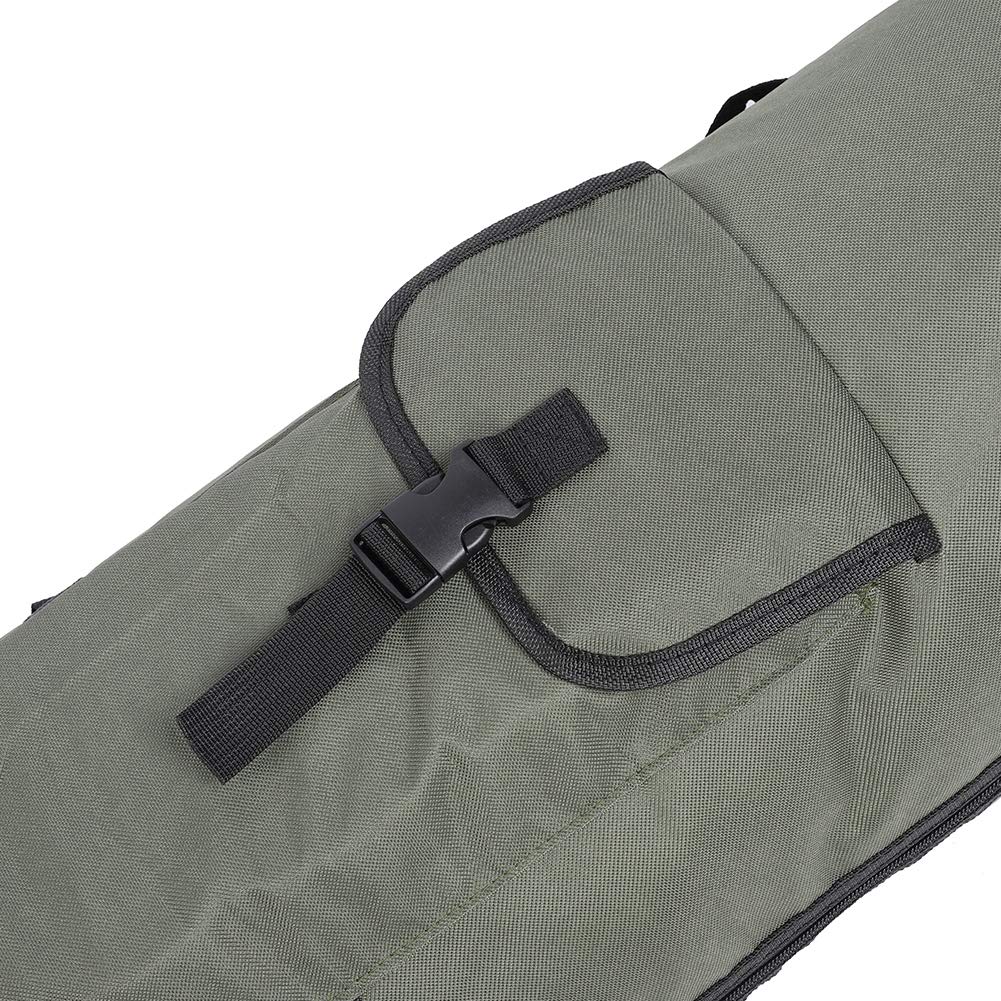 BORSA PER CANNA DA PESCA IN NYLON PORTA ATTREZZATURA DI GRANDE CAPACITÀ