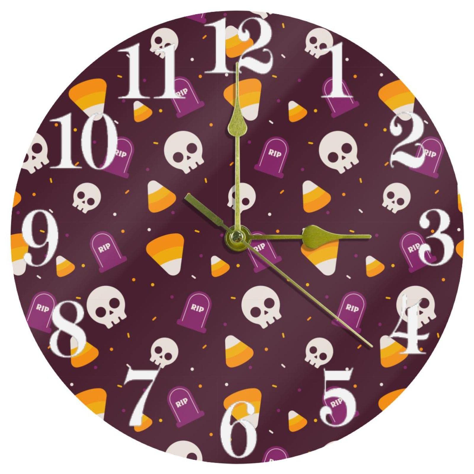 Horloge murale ronde à quartz de 25,4 cm pour la décoration moderne