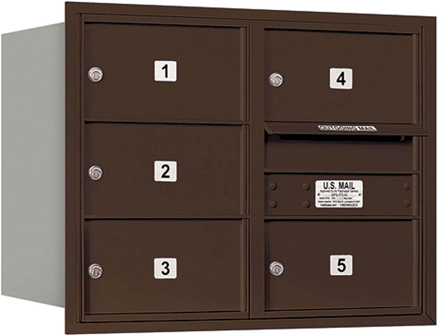 Salsbury Industries 3706D-05ZRU 4C Horizontal Mailbox, Bronze