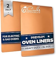 Vista 16 de Cooks Innovations Alfombrilla protectora antiadherente para horno, 2 forros antiadherentes resistentes para proteger los hornos de convección